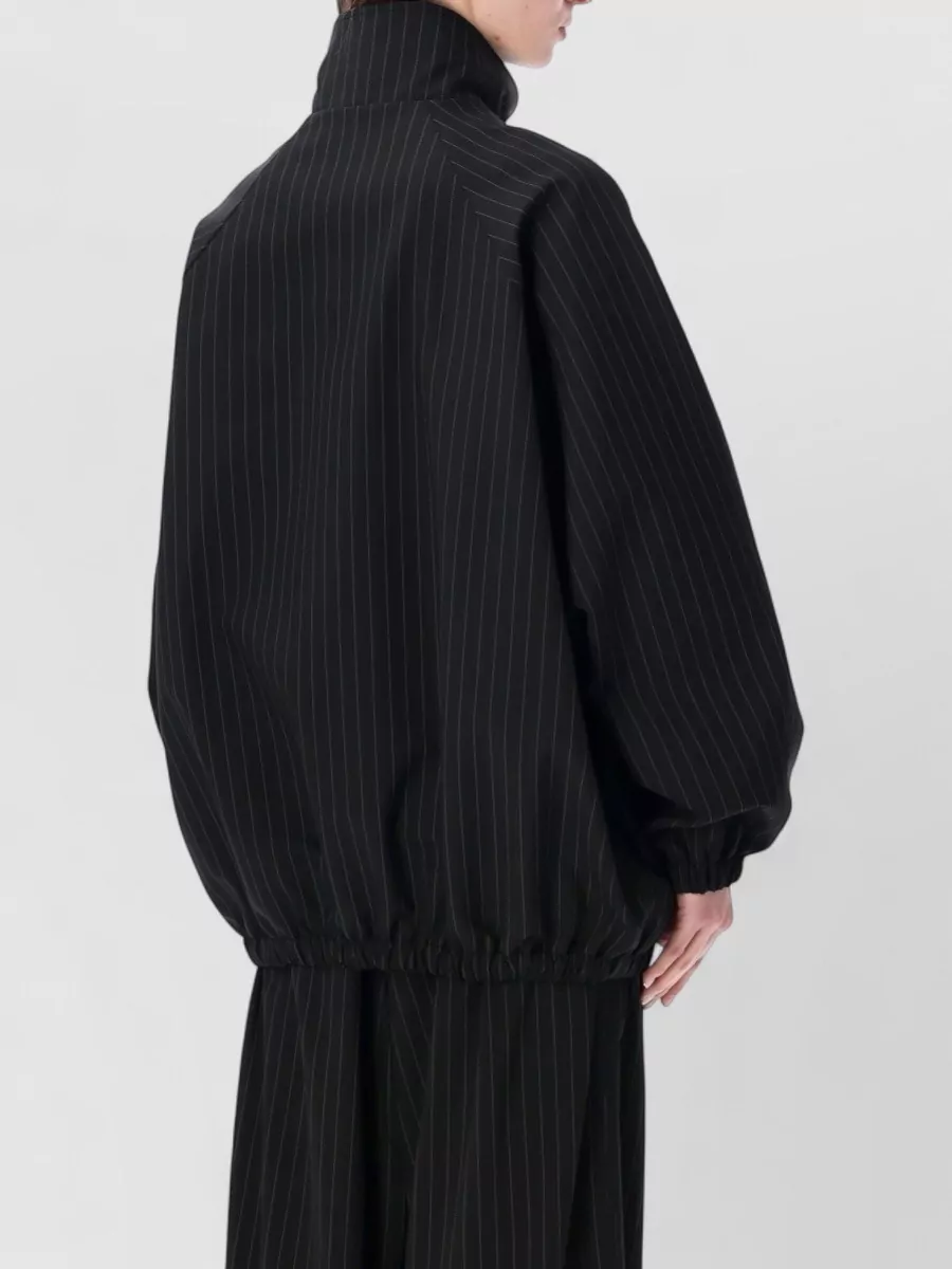 The Frankie Shop Pinstripe Oversized Track Jacket