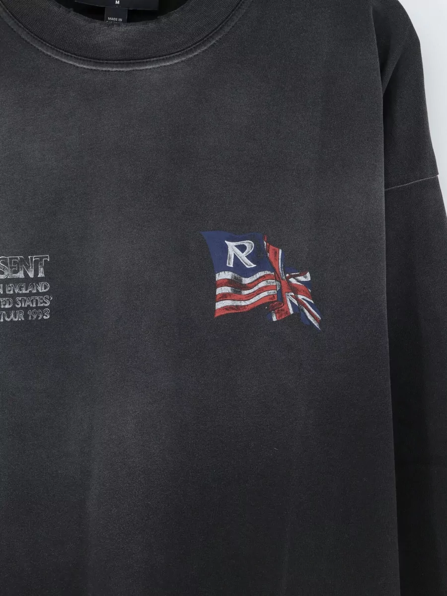 Represent Cotton Oversized Logo Print Sweatshirt