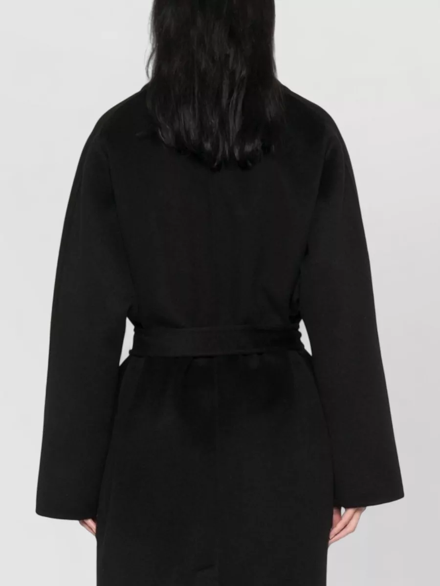 Elisabetta Franchi Wool Oversized Belted Coat