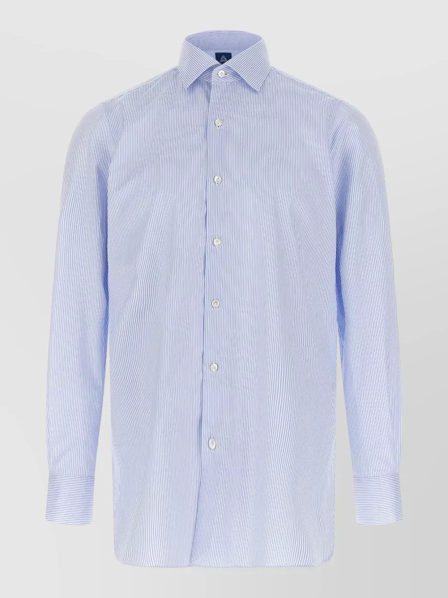 Finamore cotton long-sleeve shirt