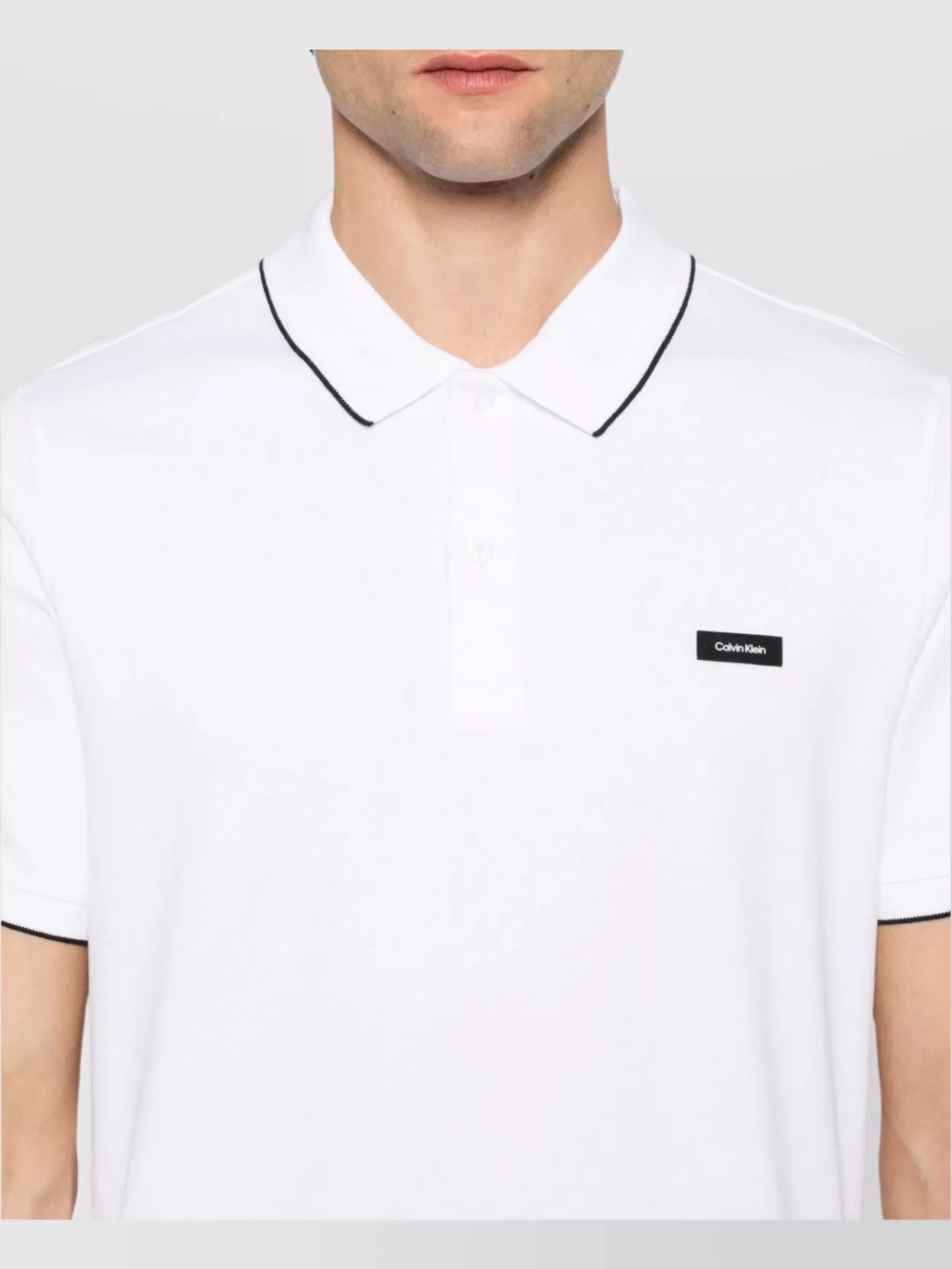 Calvin Klein Tipped Collar Slim Fit Polo