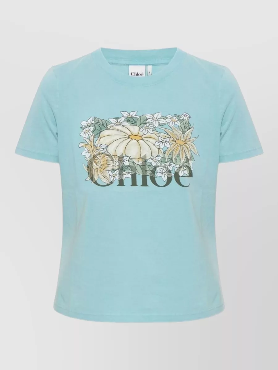 Chloé cotton logo-print short-sleeve t-shirt