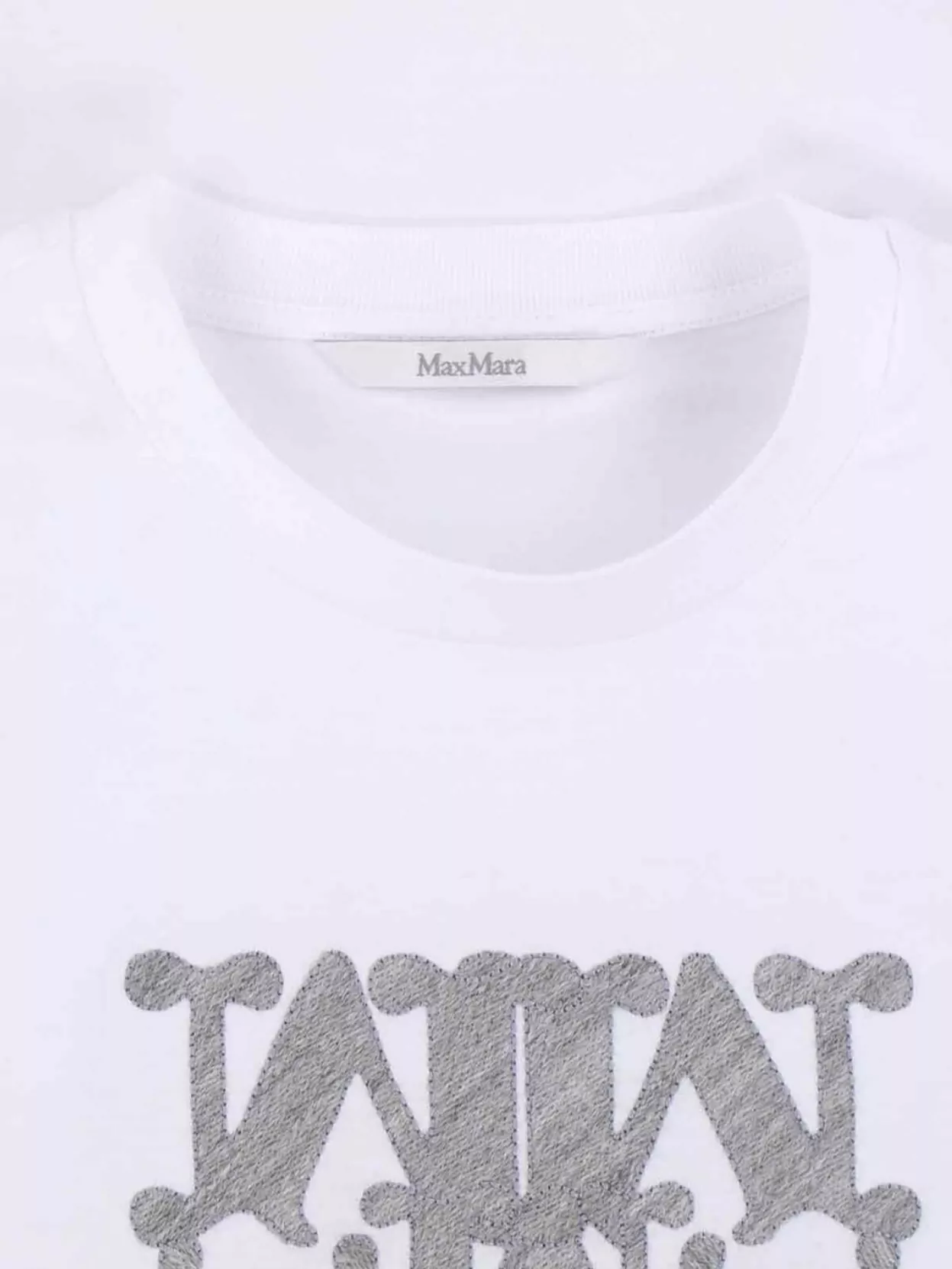 Max Mara Crew Neck Graphic Print Top