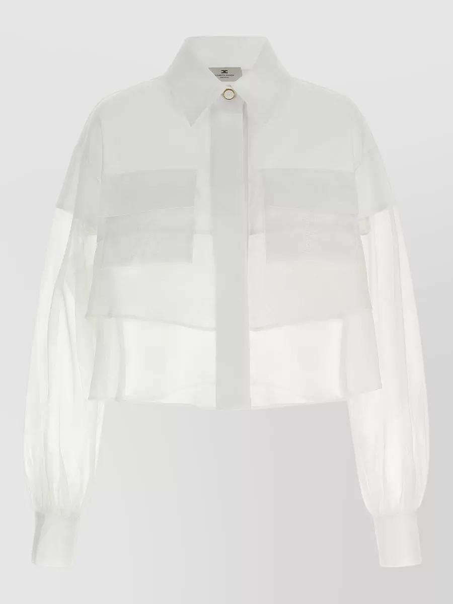 Elisabetta Franchi cropped cotton shirt