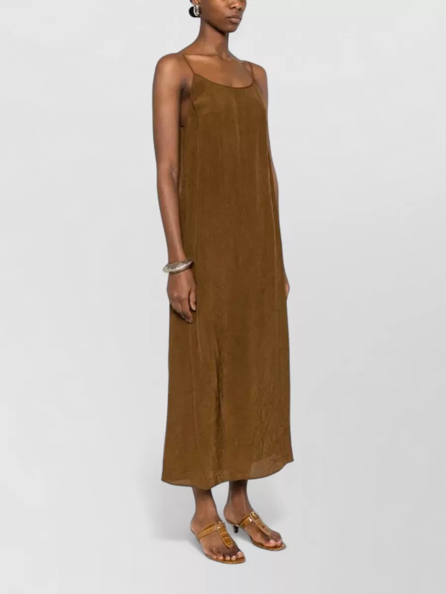 Uma Wang Anaya Midi Dress Scoop Back Neckline