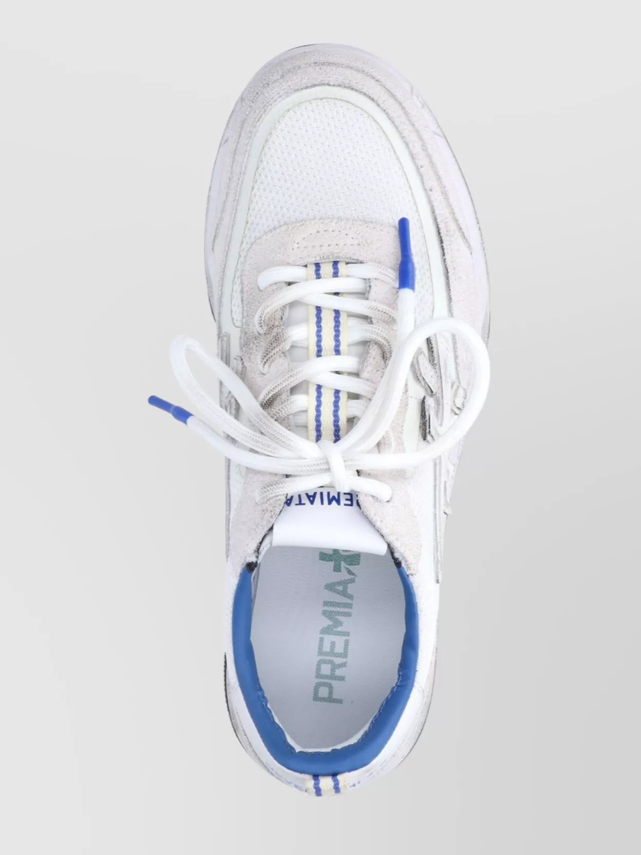 Premiata Low Top Round Toe Rubber Sole Sneakers