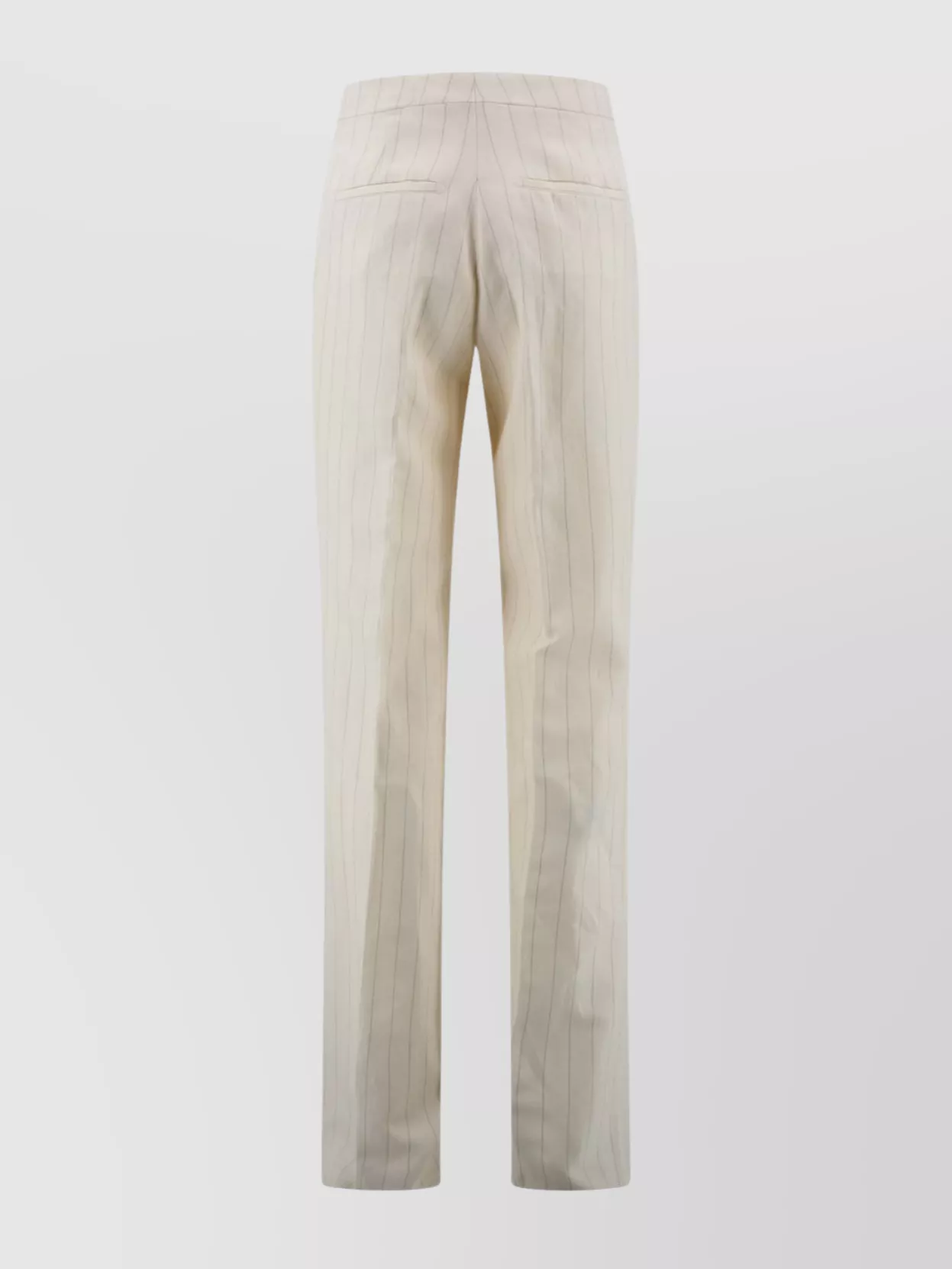 Shop Tagliatore Linen Suit Double-breasted Pinstripe Trousers