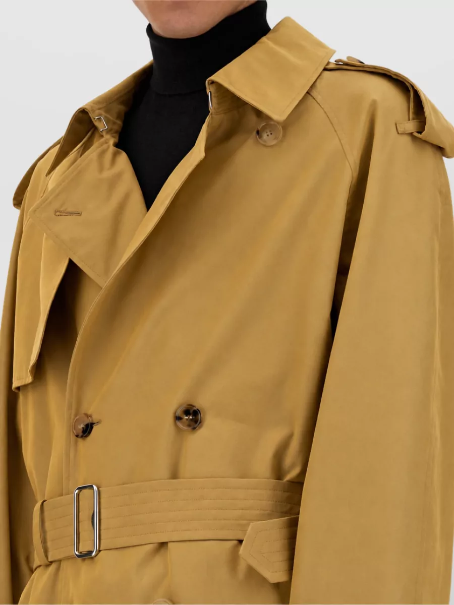 Burberry Cotton Belted Trench Coat