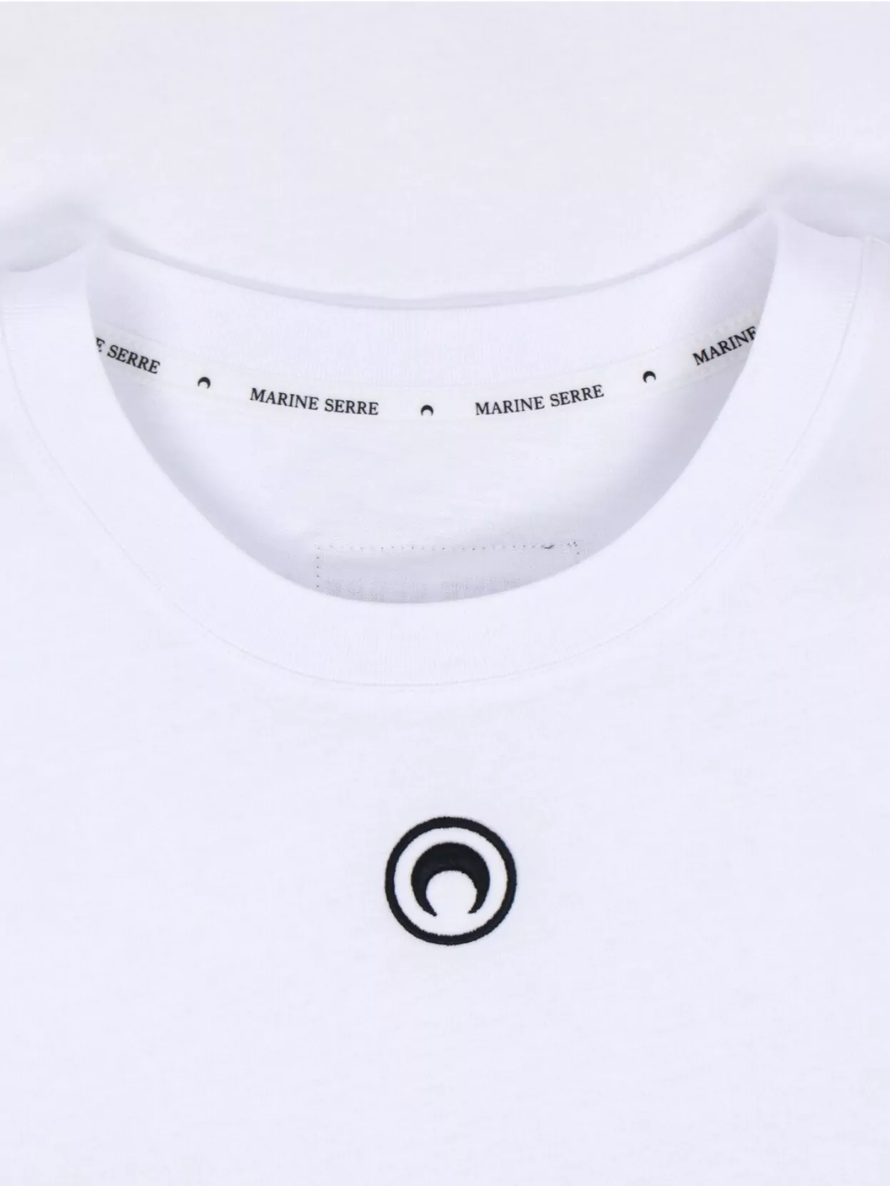 Marine Serre Crew Neck T-Shirt Short Sleeves Design