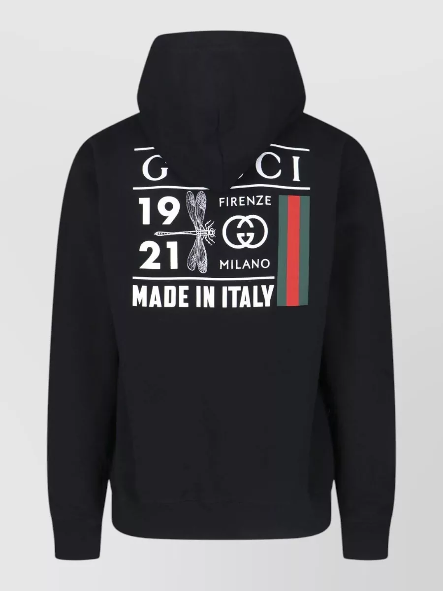 Gucci Logo-Print Hooded Sweatshirt