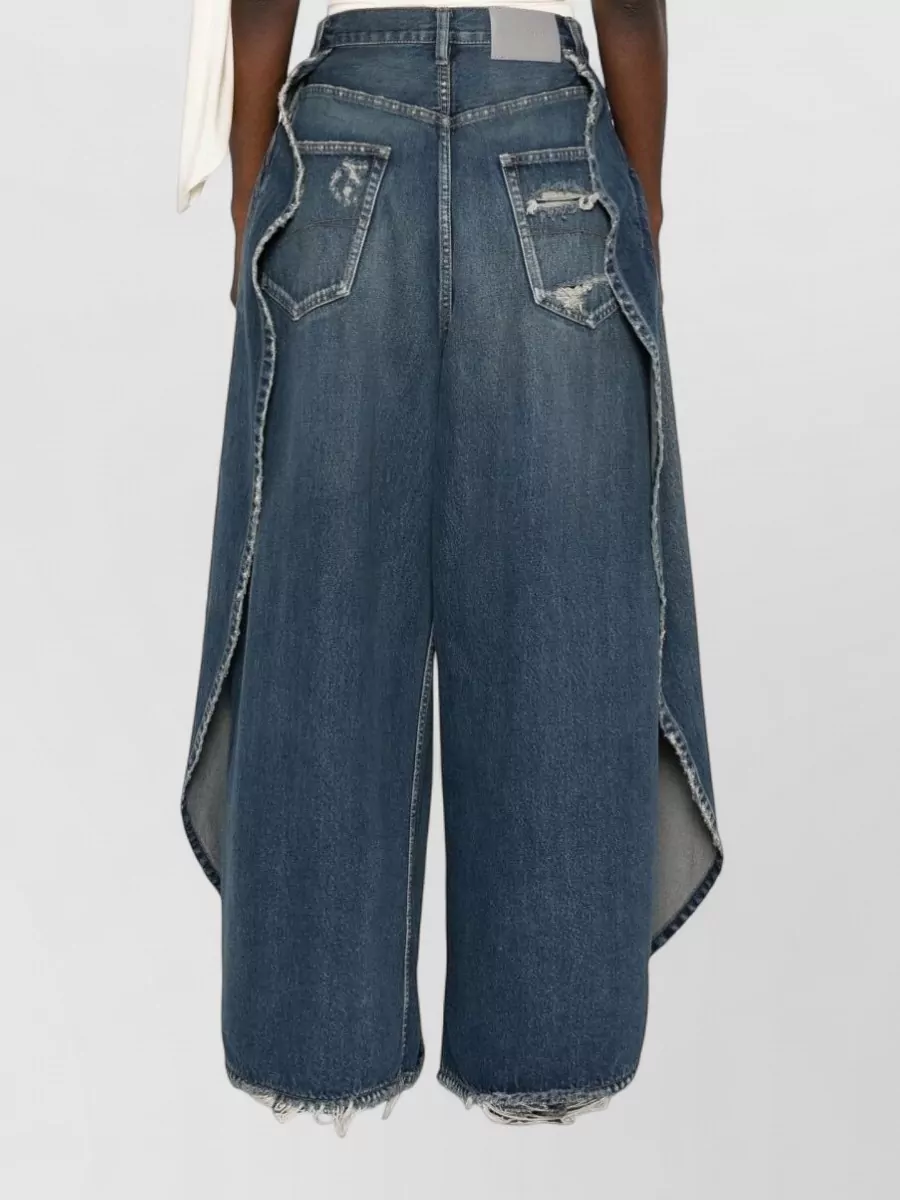 Balenciaga Tulipano Distressed Straight-Leg Jeans
