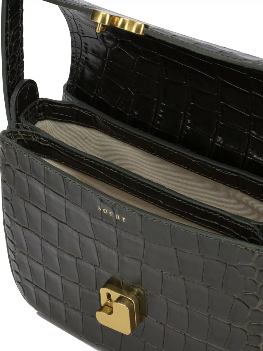 Soeur Leather Small Crossbody Bag