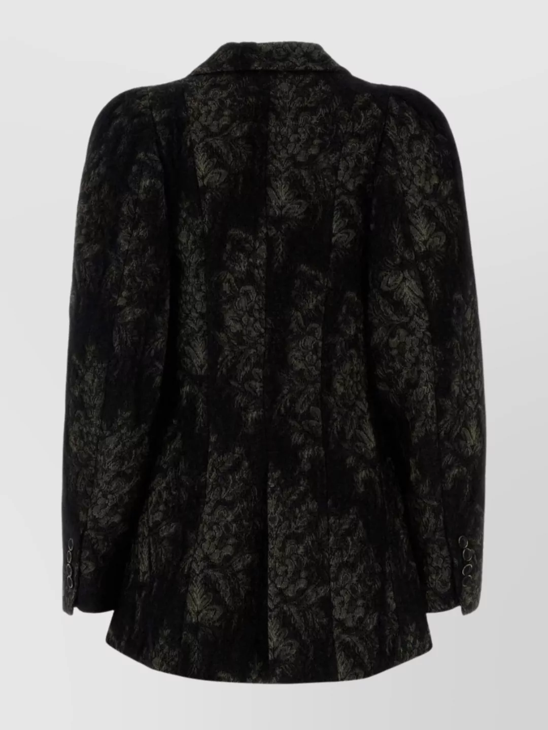 Uma Wang Kruno Blazer With Embroidered Angora Blend In Brown