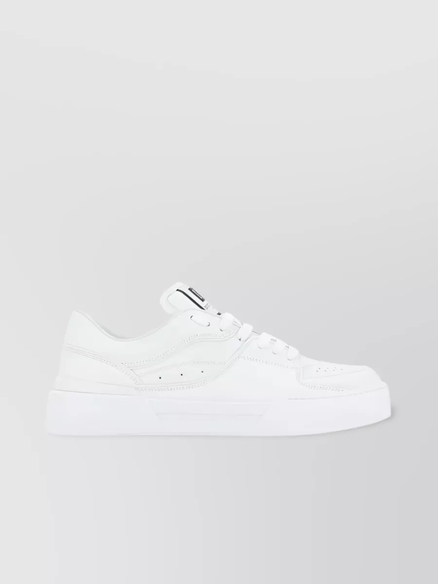 Shop Dolce & Gabbana Luxurious Roma Sneakers With Modern Design In White