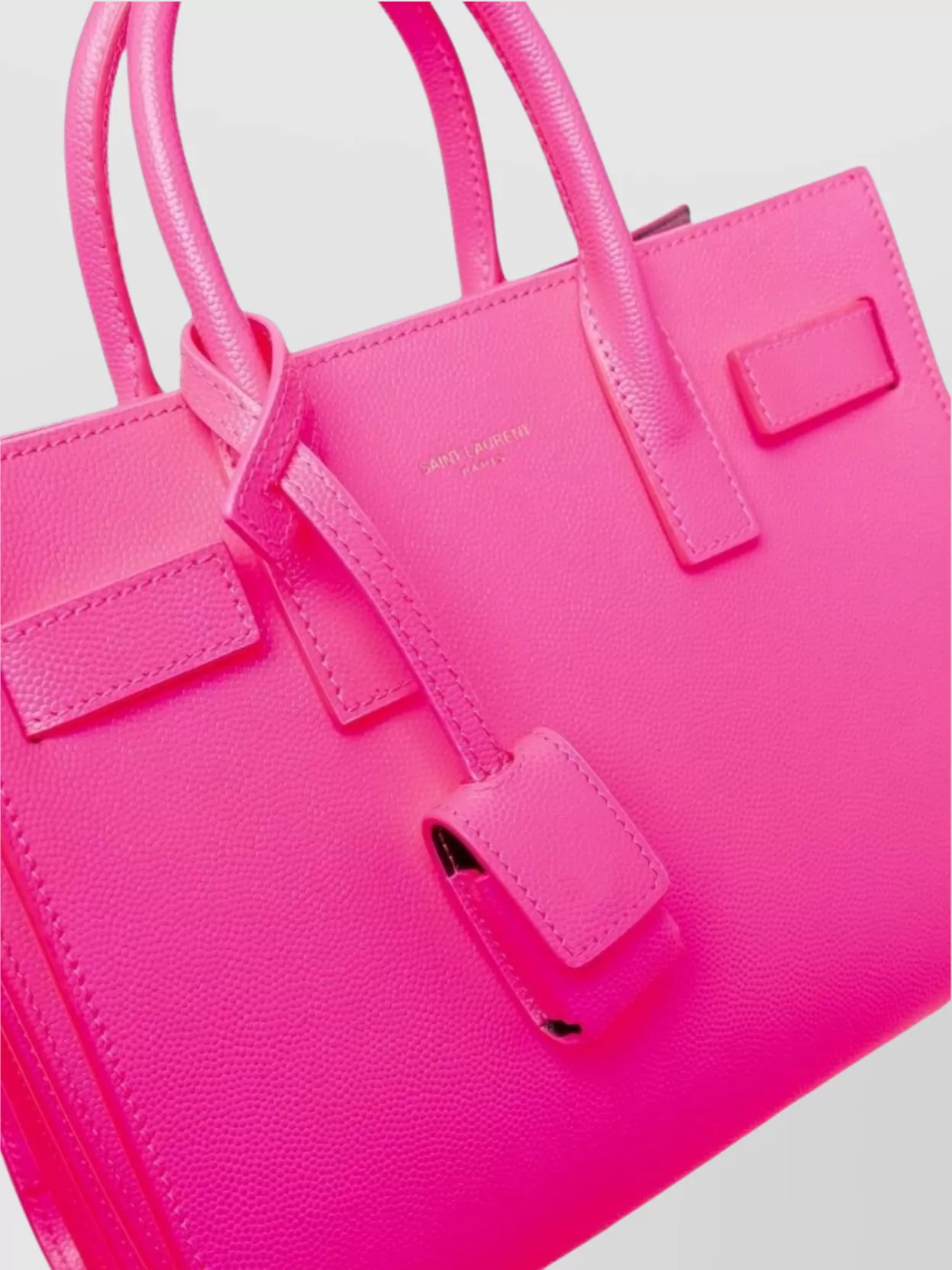 Saint Laurent Leather Tote Bag Shoulder Strap