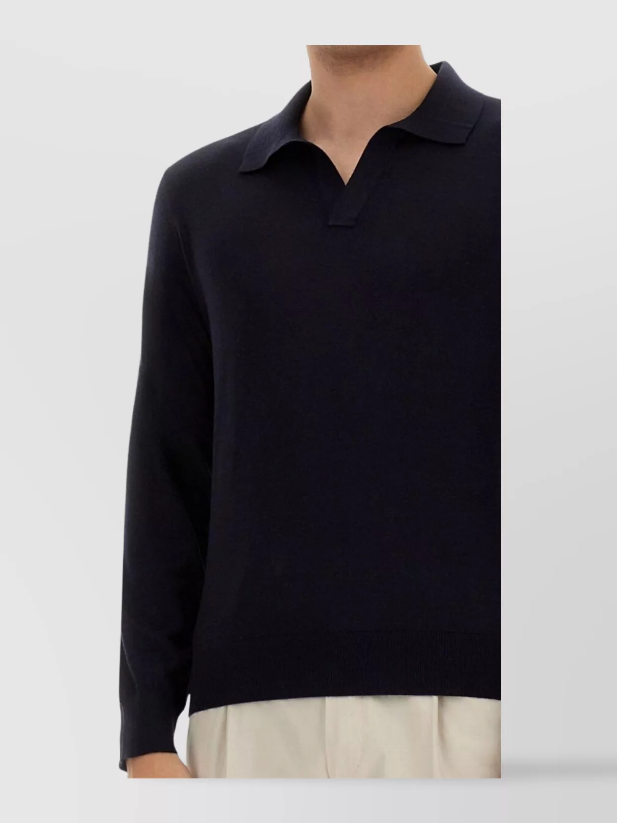 Zegna Polo Shirt In Cashmere And Silk