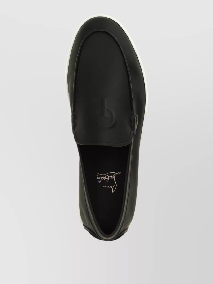 Christian Louboutin Leather Neocl Boat Loafers