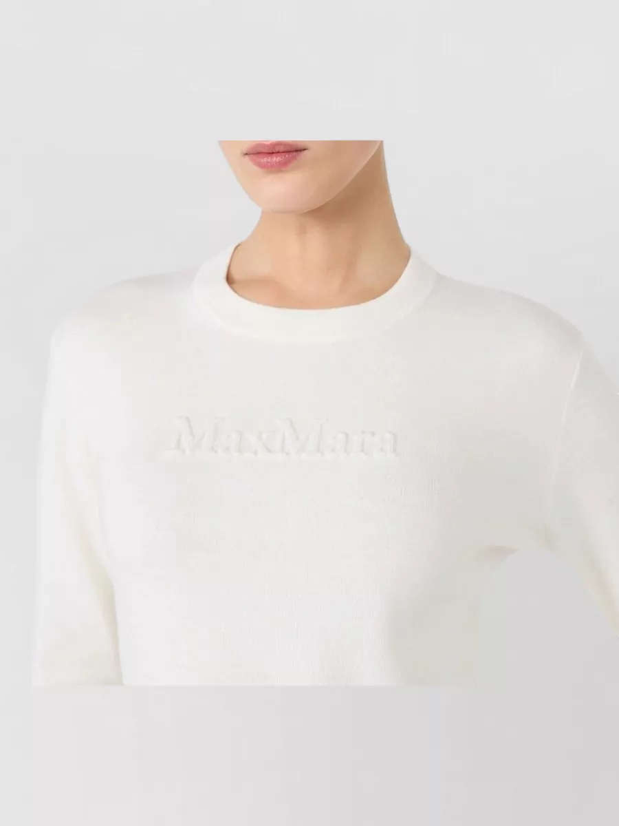 Max Mara Wool Long-Sleeve Crewneck Sweater