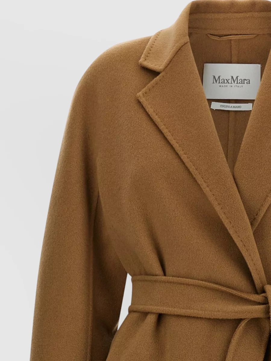 Max Mara Cashmere Belted Single Breasted Coat