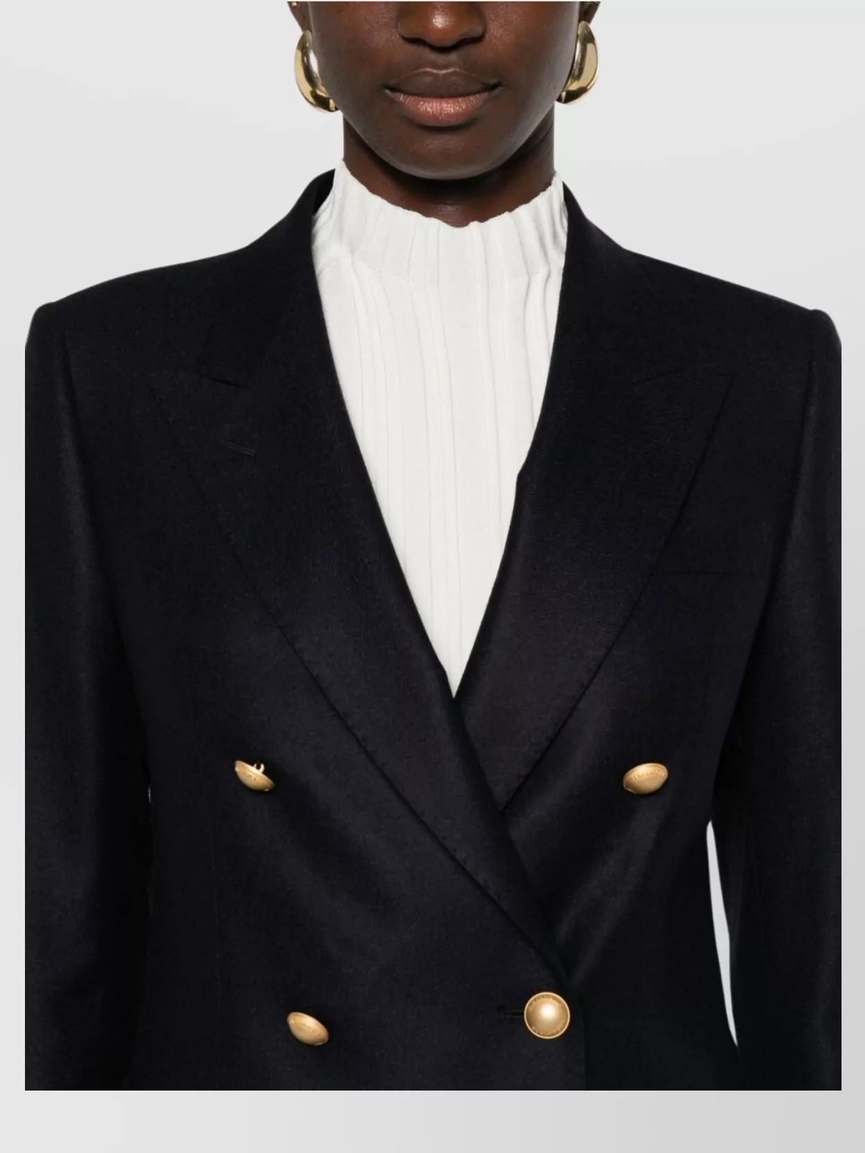 Tagliatore Wool Double-breasted Jacket Gold Buttons In Multi