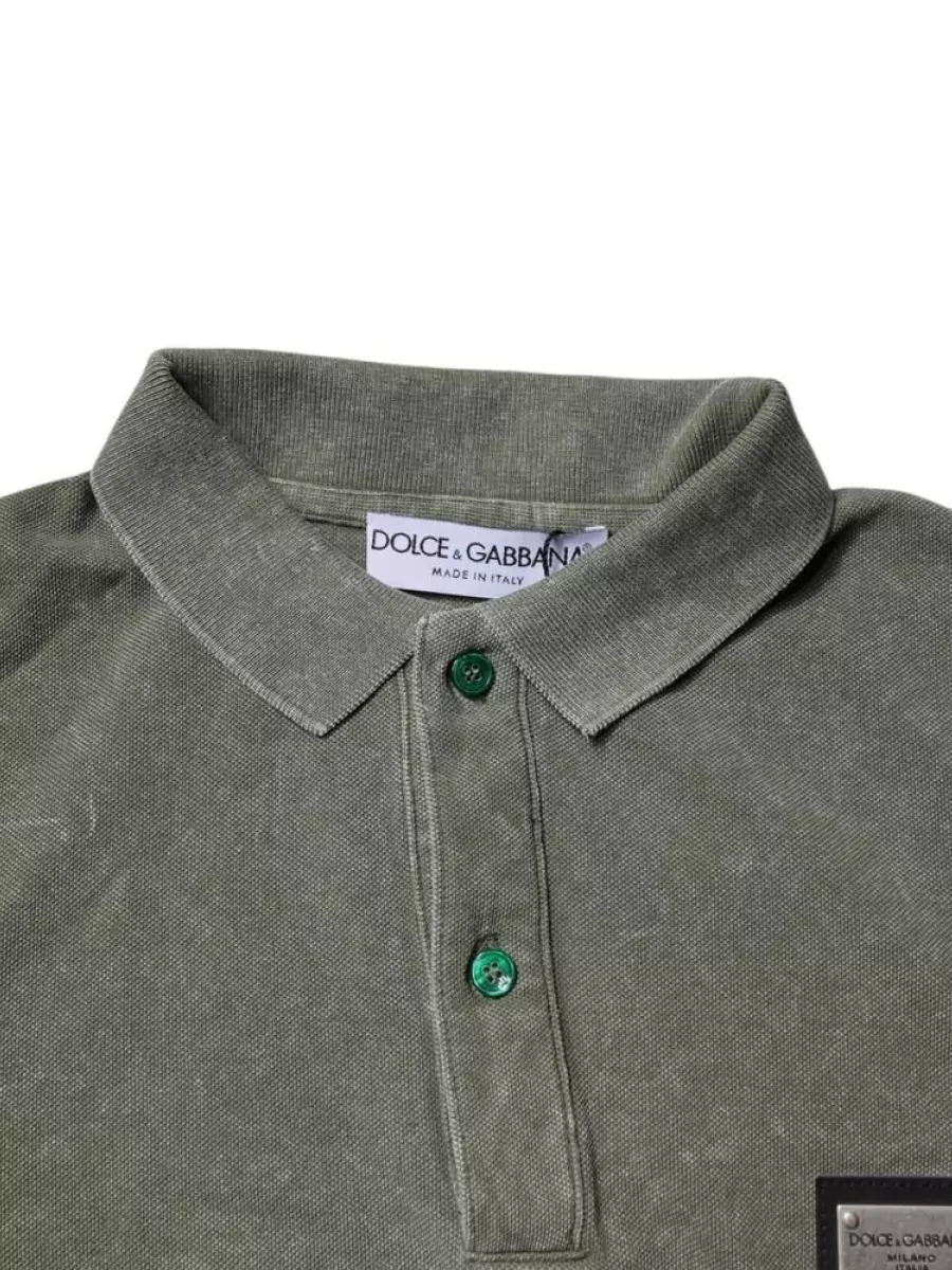 Dolce&Gabbana Cotton Relaxed-Fit Short-Sleeve Polo Shirt