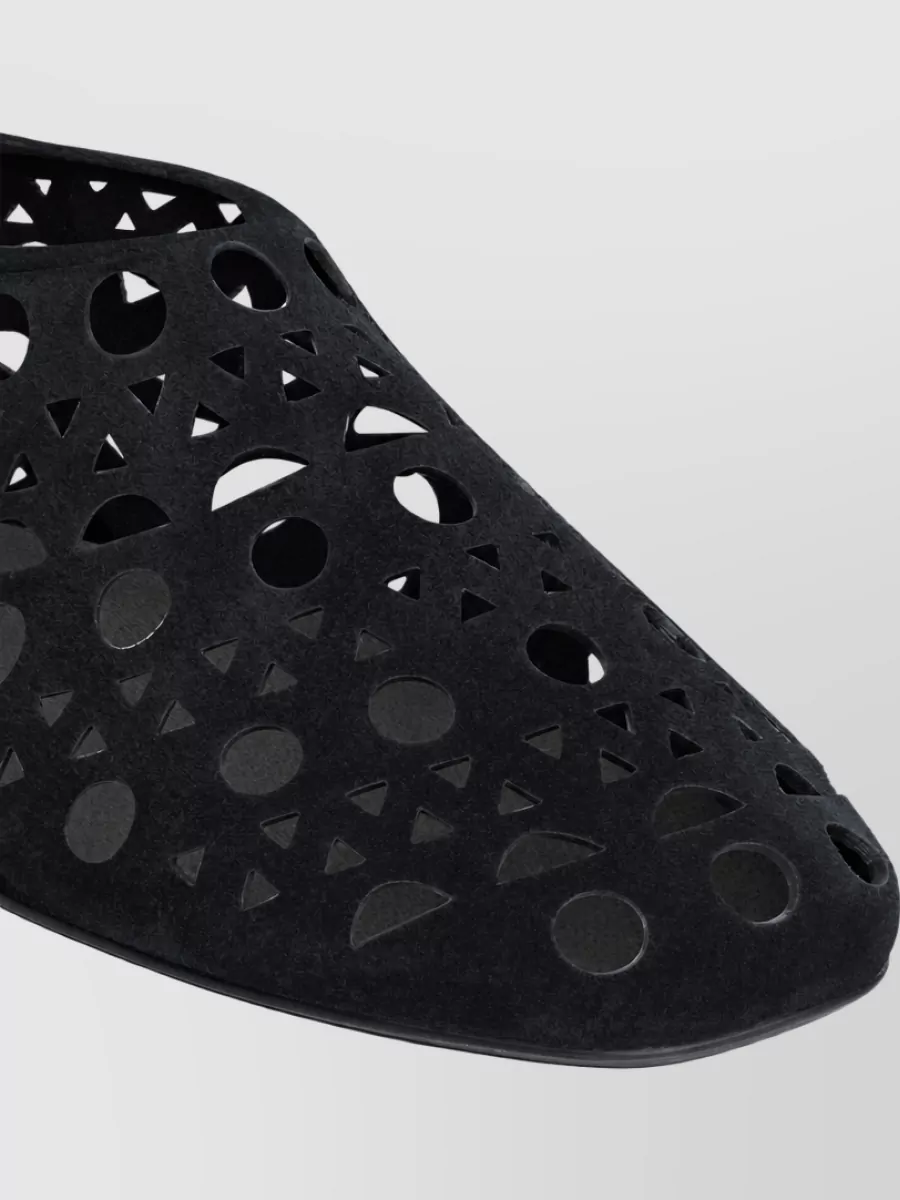 Alaïa Leather Slippers