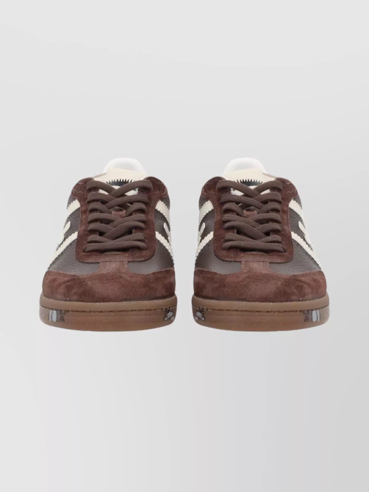 Premiata Suede Sneakers With Rubber Sole And Perforations