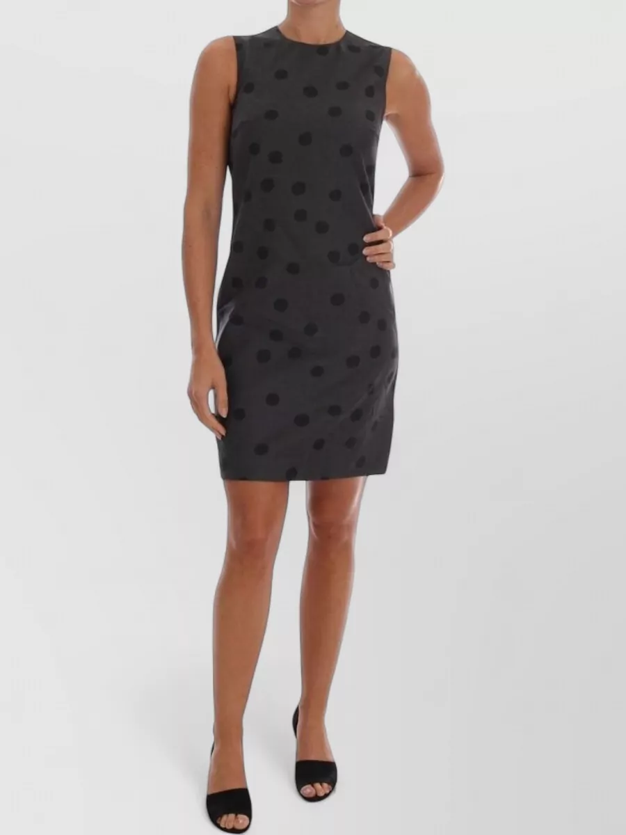 Dolce&Gabbana wool sleeveless polka-dot knee-length dress