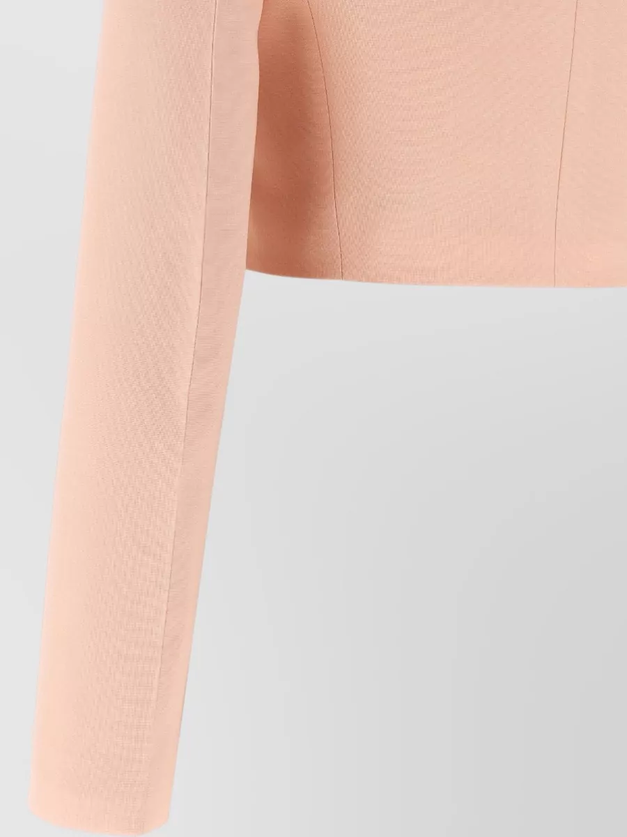 Alberta Ferretti Cropped Wool Blazer