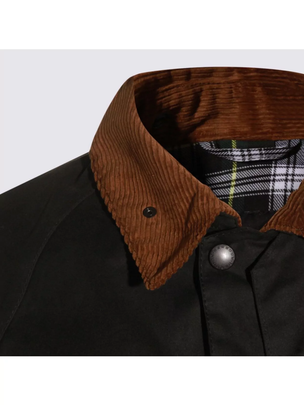 Barbour Stylish Outerwear Featuring Corduroy Collar And Flap Pockets
