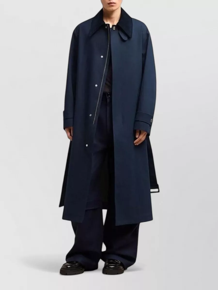 Ami Paris Waterproof Belted Trench Coat