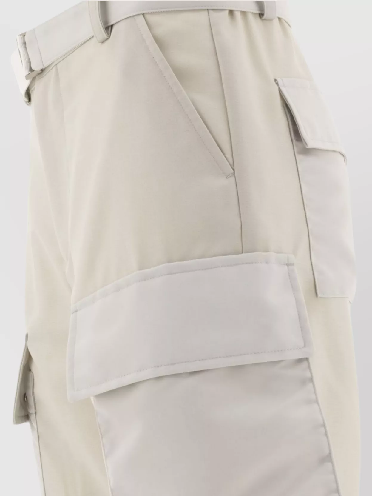 Sacai Trousers Cargo Belted Waist