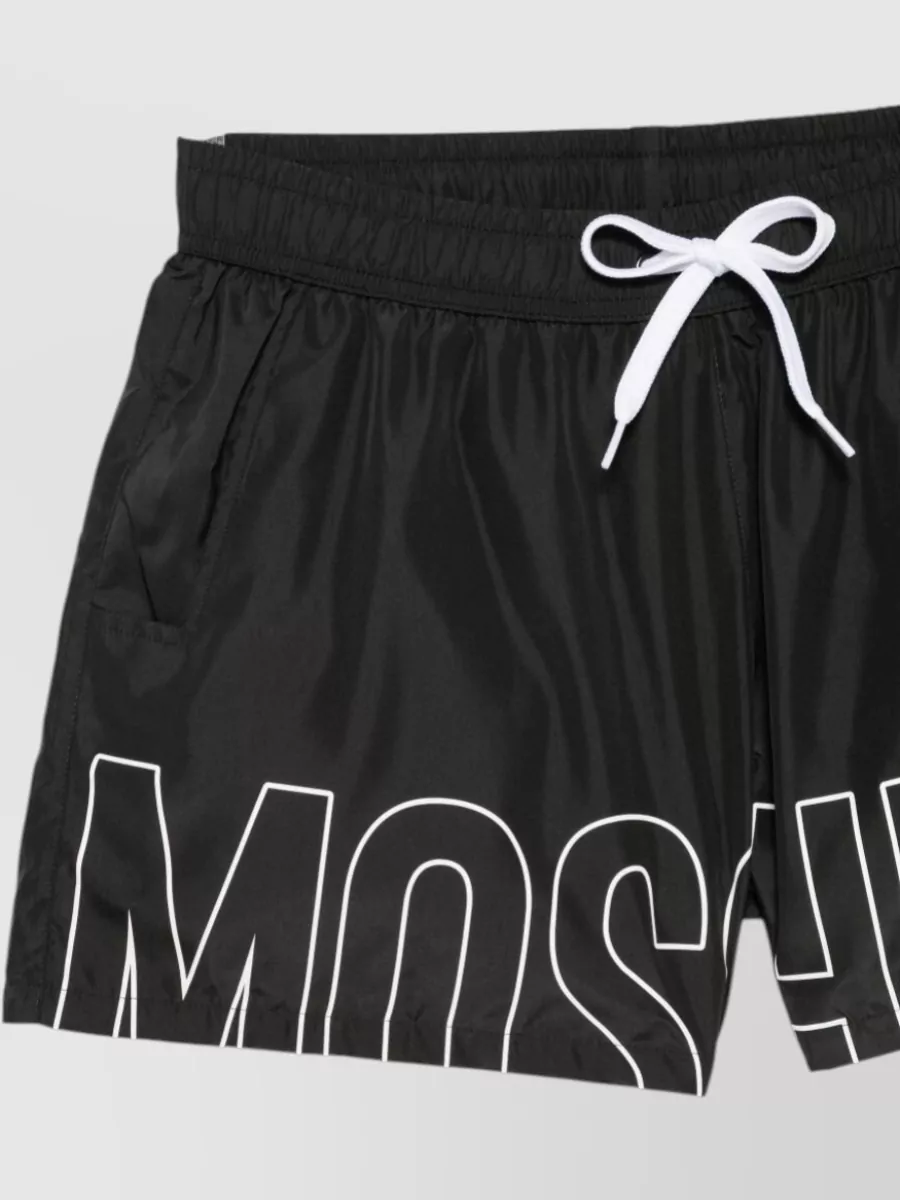 Moschino Logo Print Deck Shorts