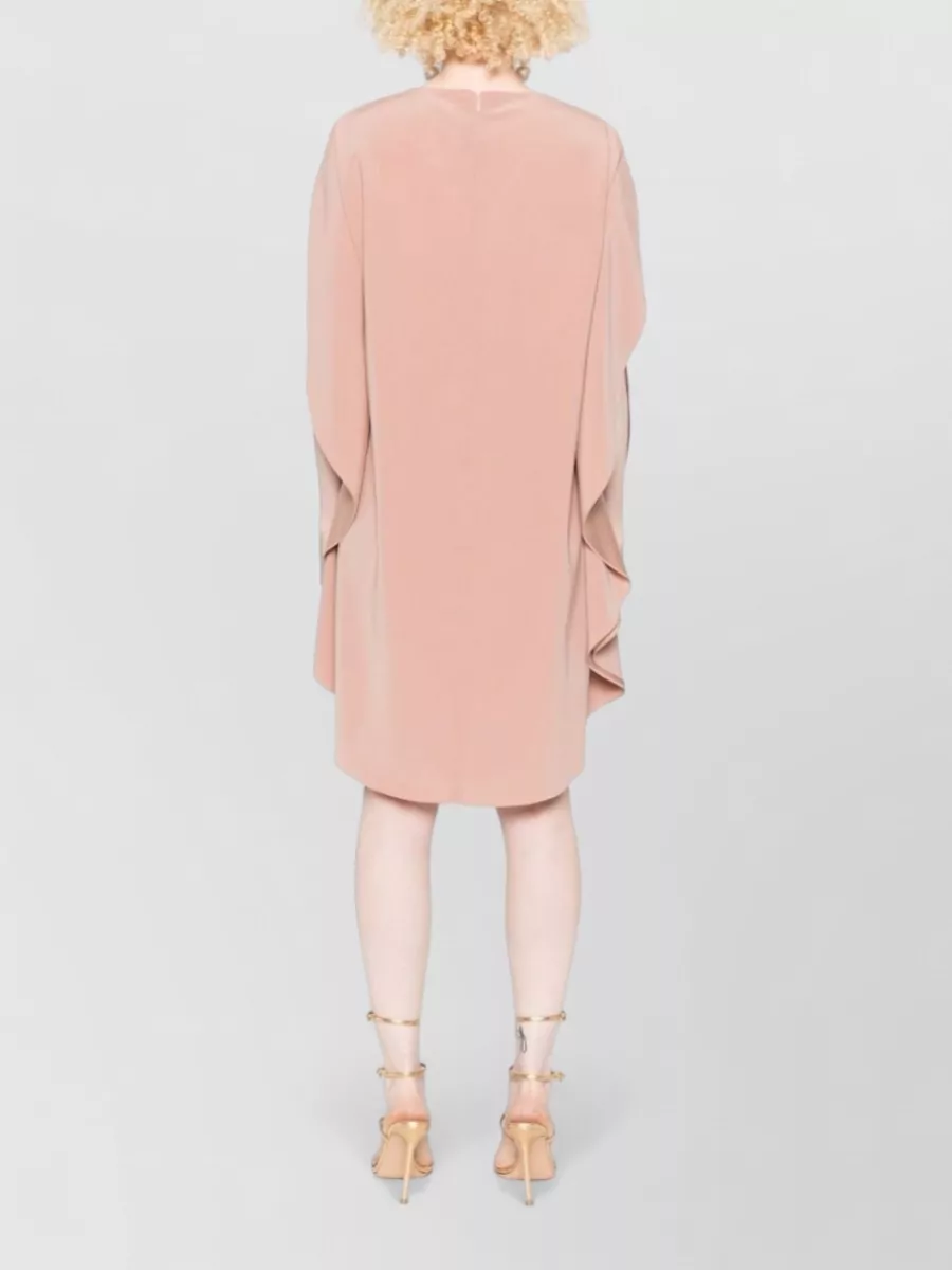 Gianluca Capannolo Cotton Split Sleeve Knee-Length Dress