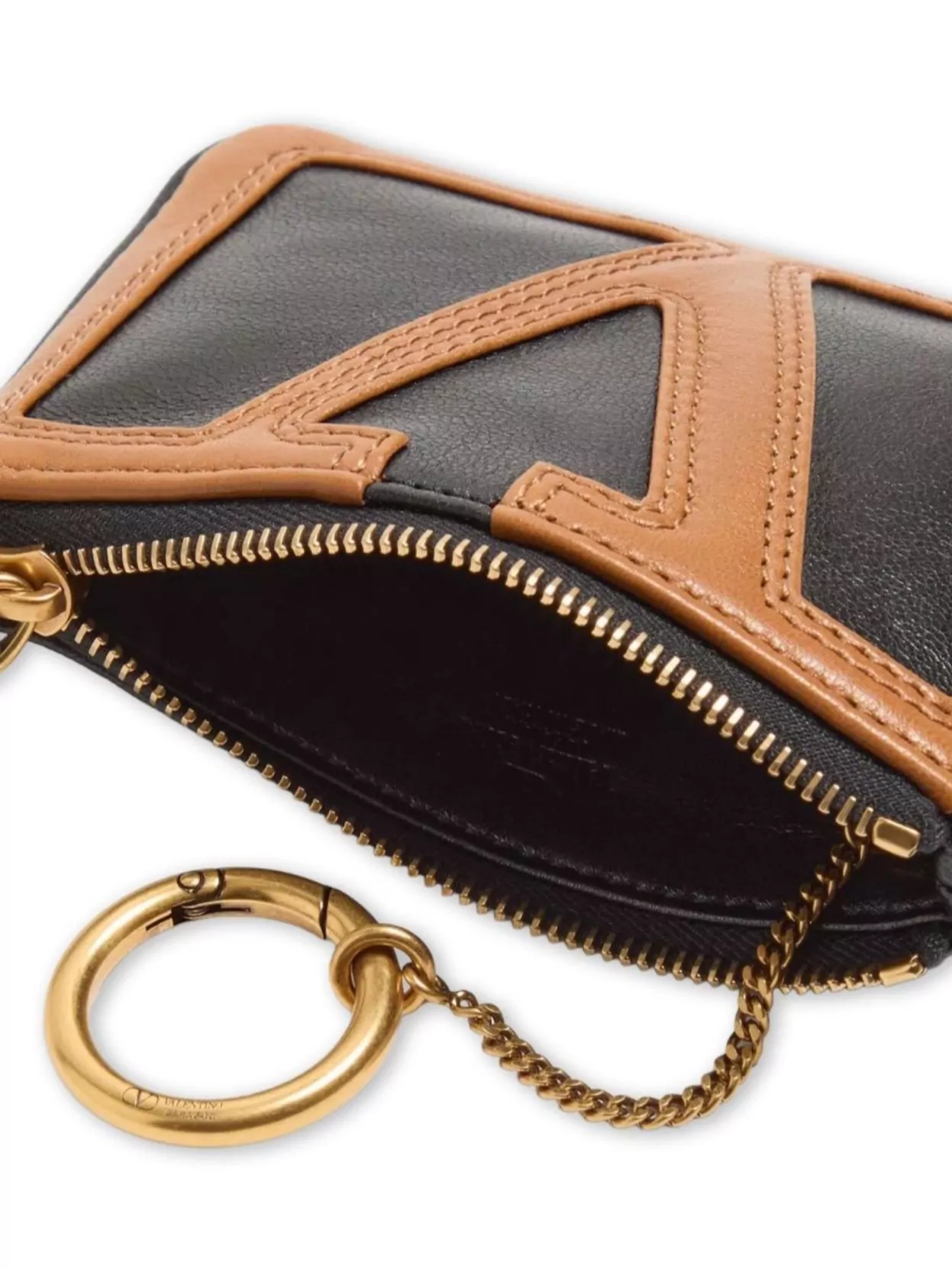Valentino Garavani Superstar Leather Key Ring Accessory