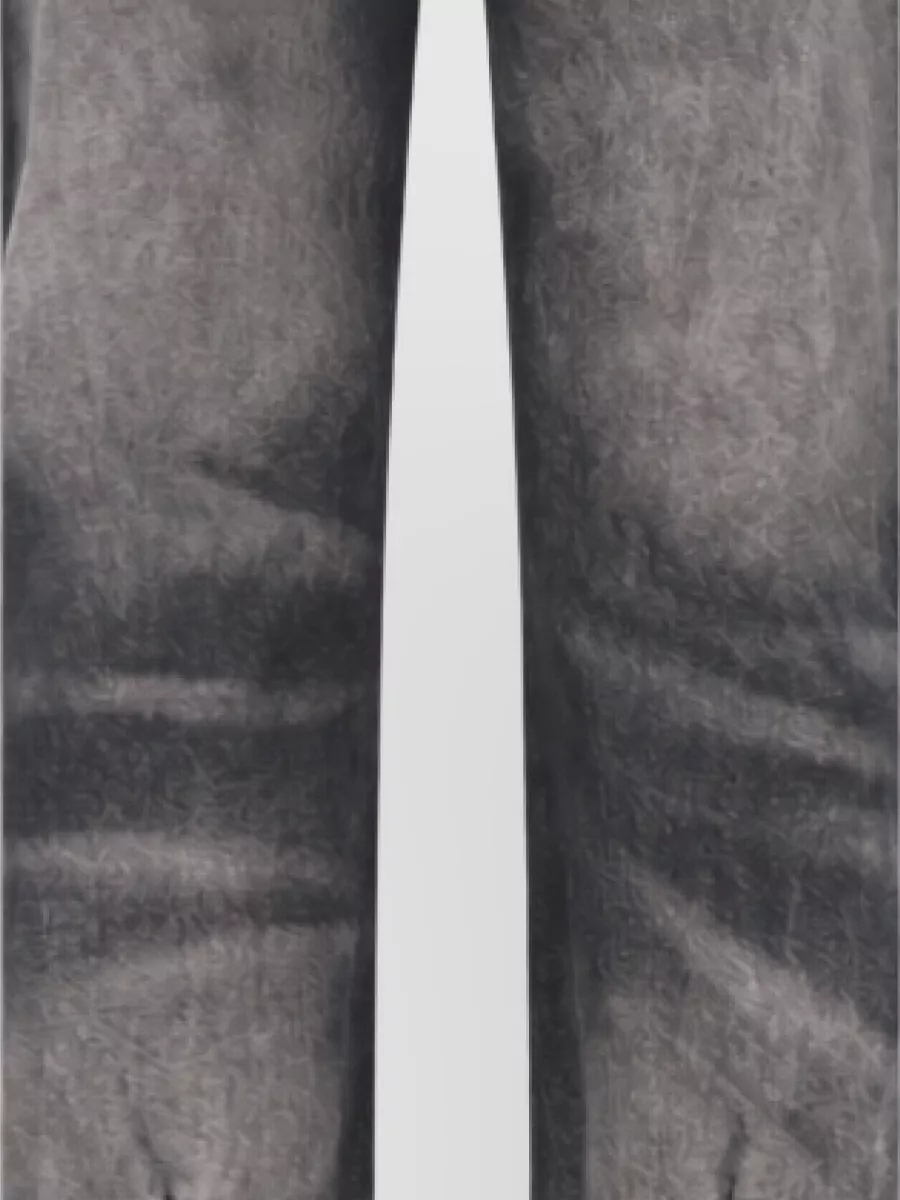 Diesel Denim mid-rise straight-leg jeans