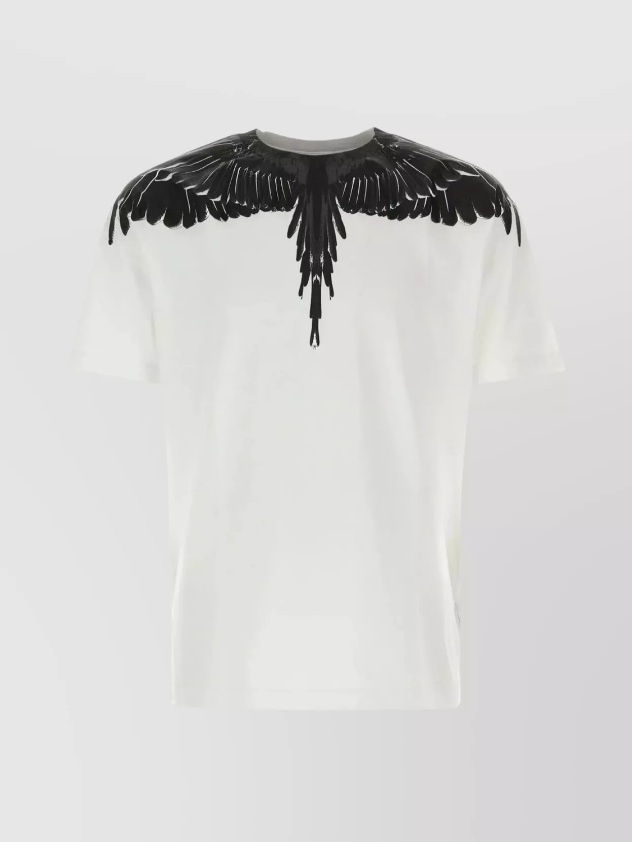 Shop Marcelo Burlon County Of Milan Crew-neck T-shirt With Icon Wings Print In Black