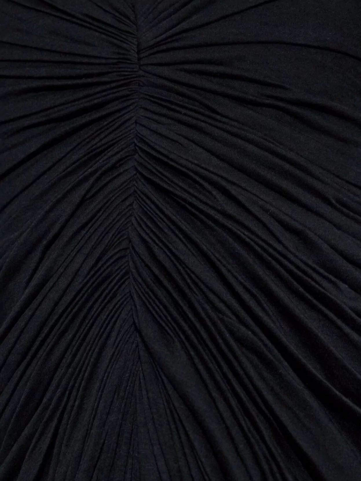 Rick Owens Luminosity Draped Pleated Mesh Gown