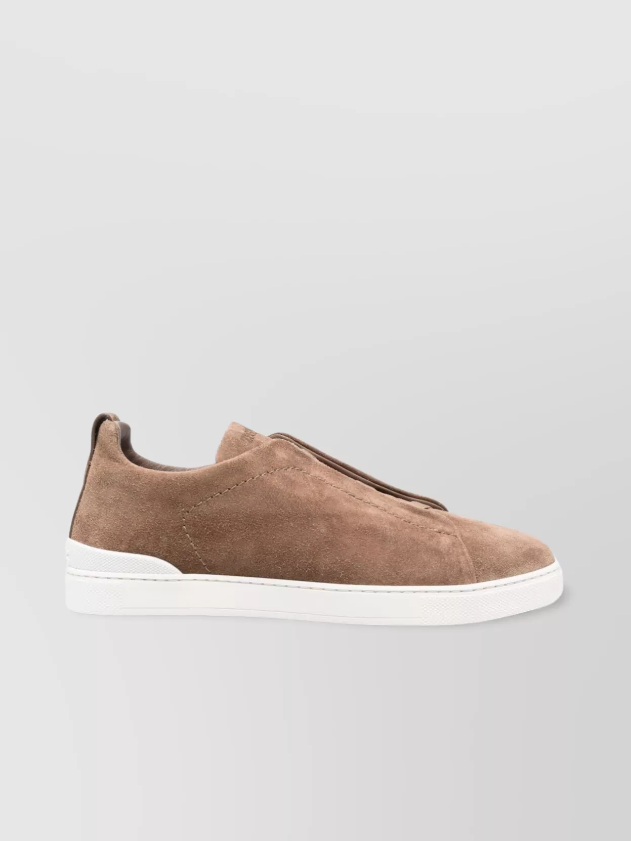 Zegna Suede Trainers Low-Top Rubber Sole