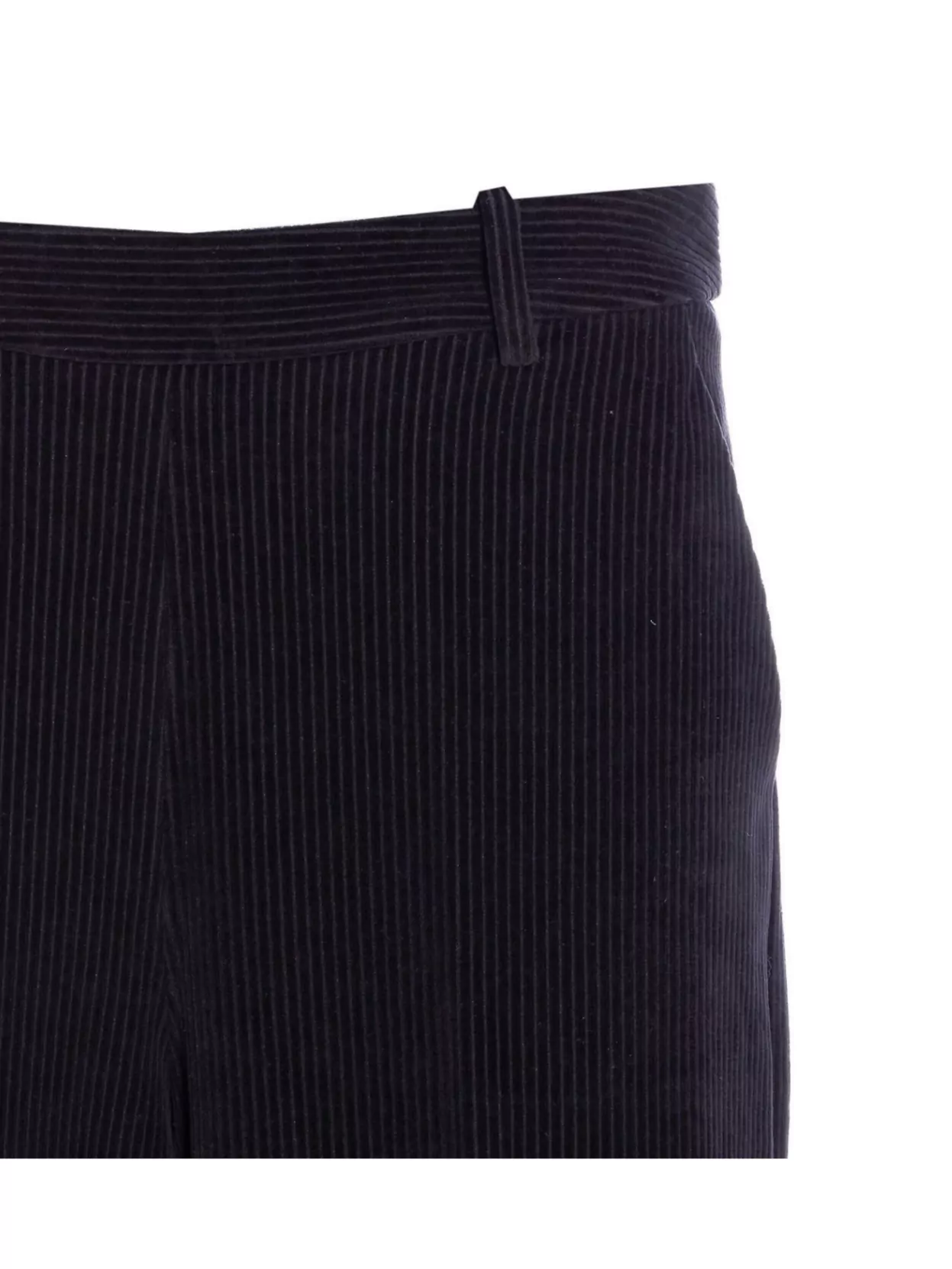 Circolo 1901 Flared Fit Trousers With Pinstripes And Pockets