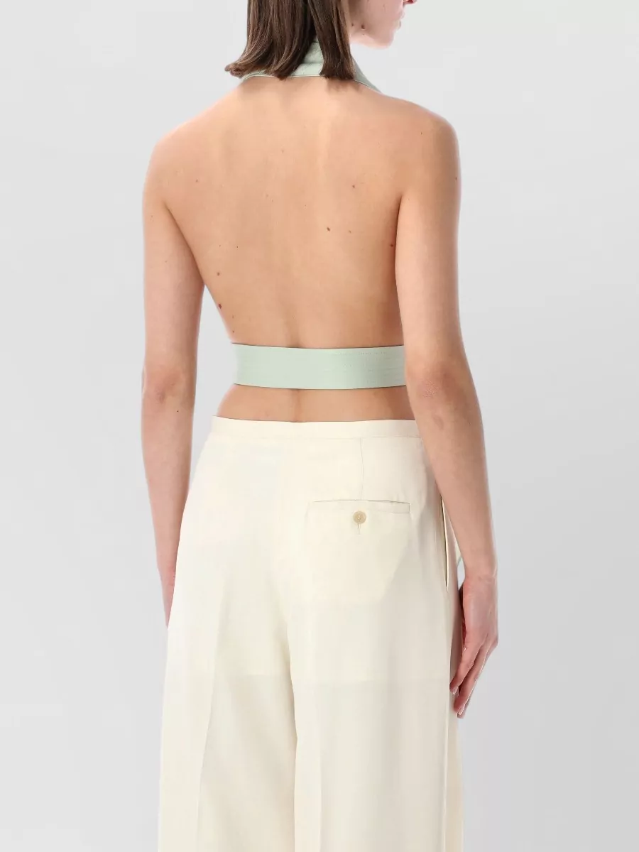 Alberta Ferretti Draped Sleeveless Blouse