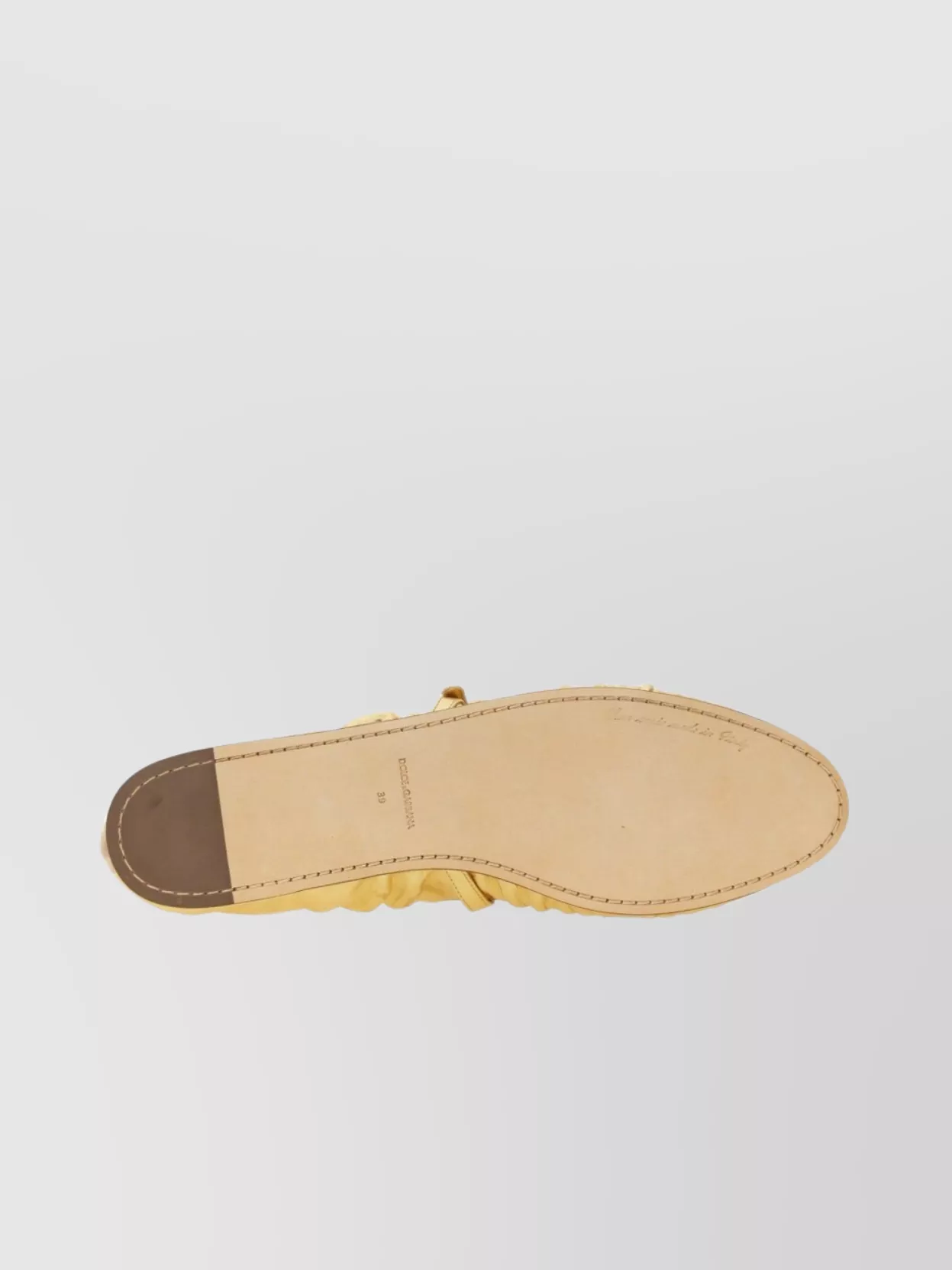 Dolce&Gabbana Metallic Leather Ballerina Shoes