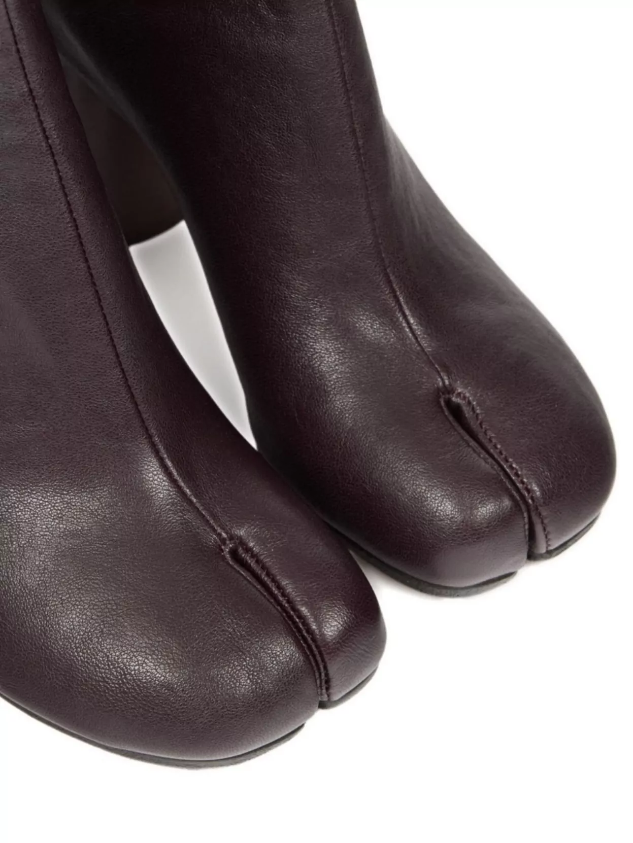 Maison Margiela Tabi Style Leather Ankle Boots