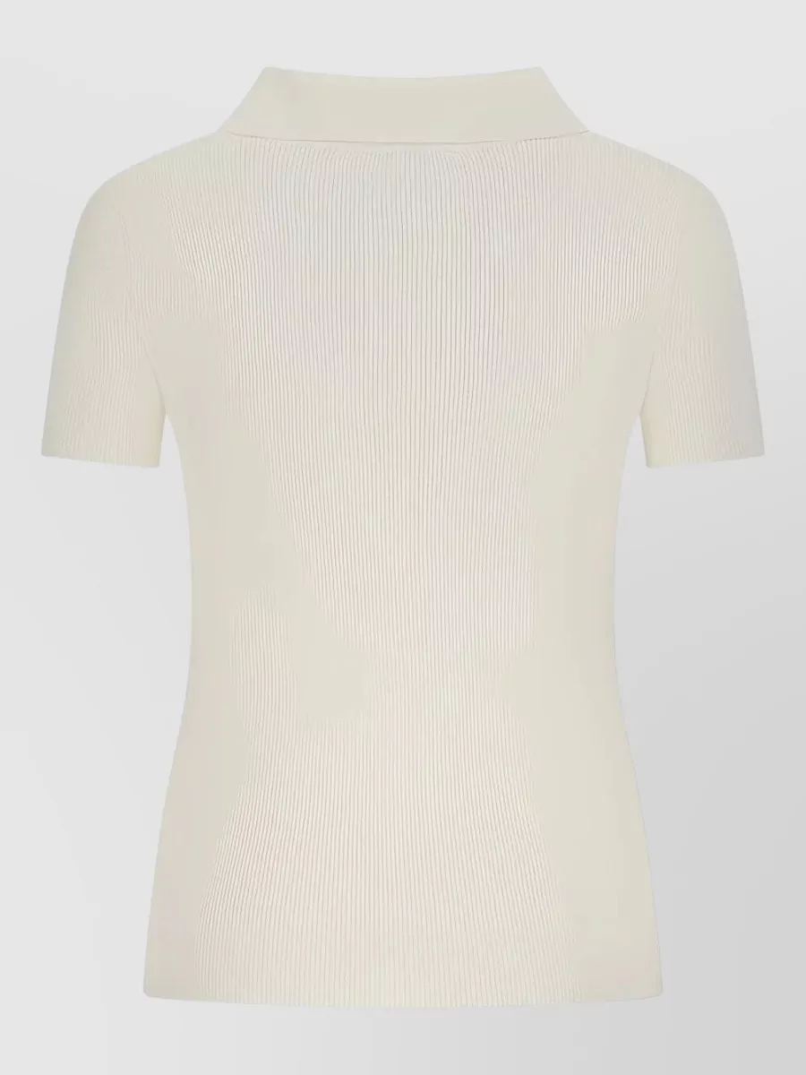 Max Mara Wool Slim-Fit Polo Top
