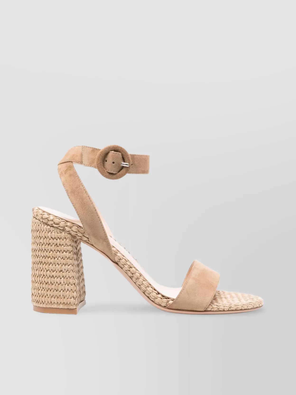 Gianvito Rossi 85 Suede Espadrille Sandals