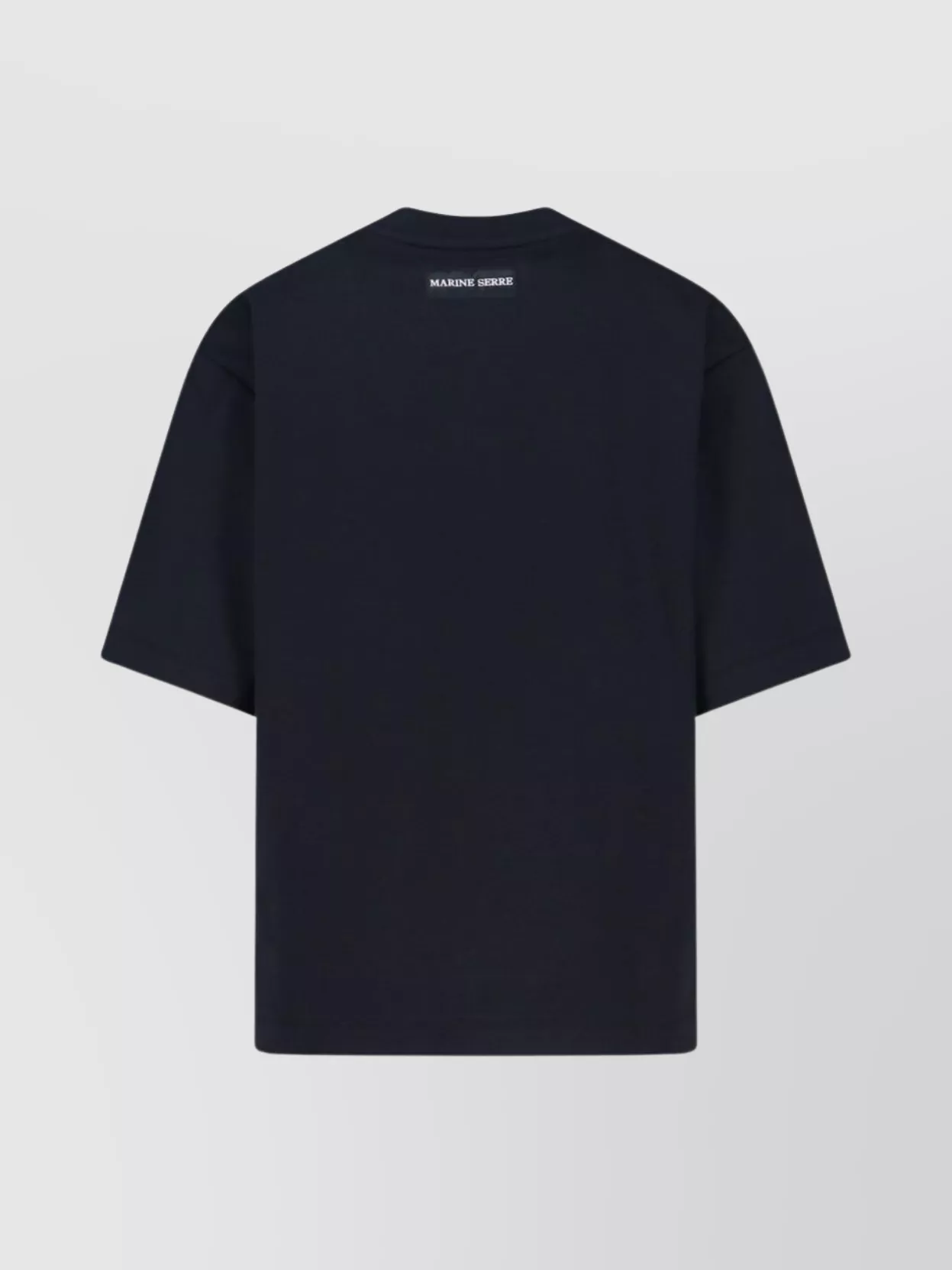 Marine Serre Graphic Print Crew Neck Short Sleeve Top In Blue