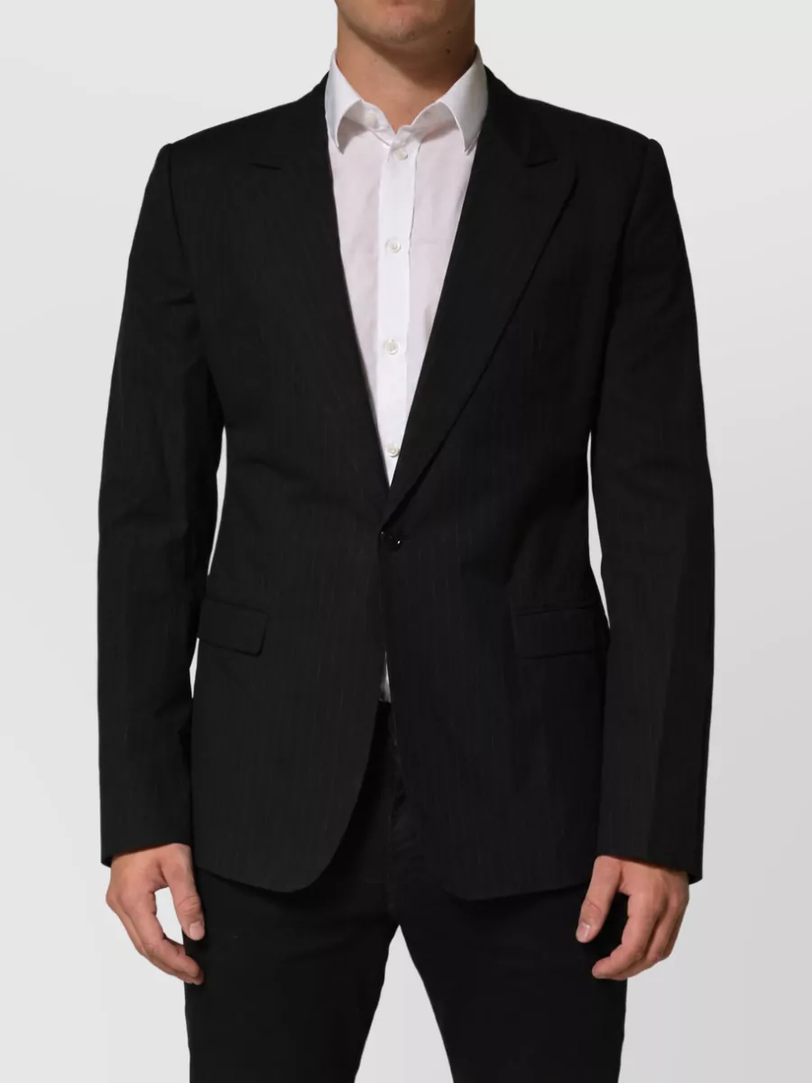 Dolce&Gabbana pinstripe single-breasted jacket