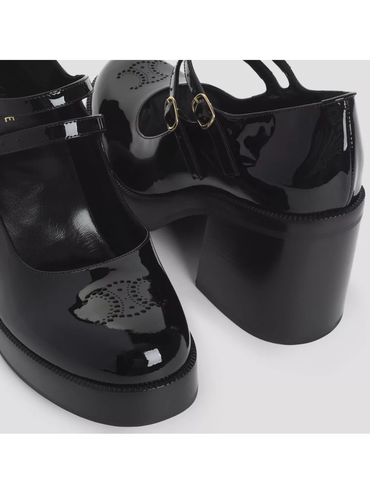 Celine Triomphe Perforated Babies 90 Round Toe