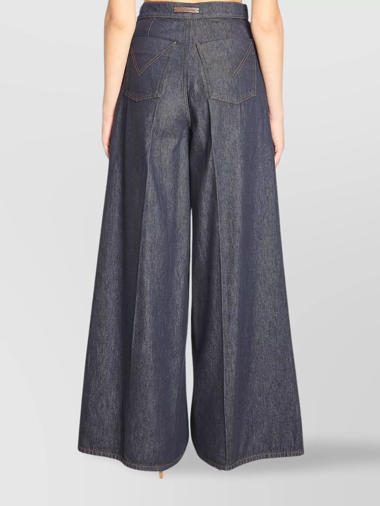 Max Mara Wide-Leg Denim Trousers With Five Pockets