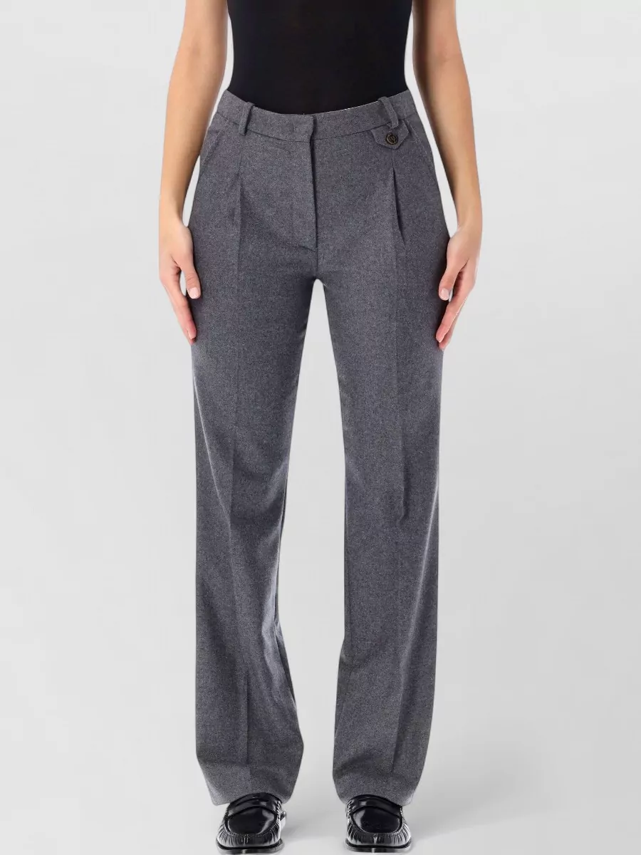 The Garment Wool Straight-Leg Tailored Trousers